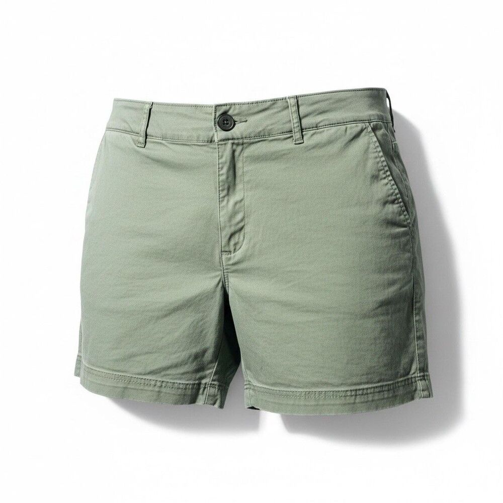 Gap Shorts Women 18 Army Green Khaki Chino Girlfriend Summer Casual Preppy